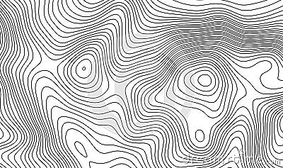 Topographic map contour background. Topo map with elevation. Vector Illustration