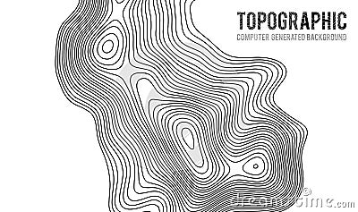 Topographic map contour background. Topo map with elevation. Contour map vector. Geographic World Topography map grid Vector Illustration