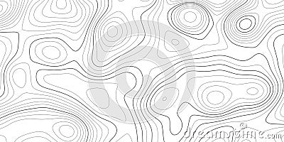 Topographic map landscape terrain texture grid. Abstract white topography vector background Vector Illustration
