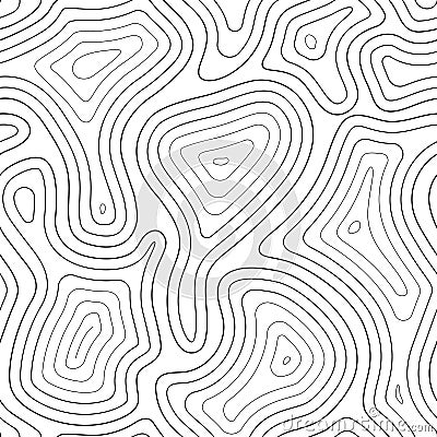 Topographic map seamless pattern Vector Illustration