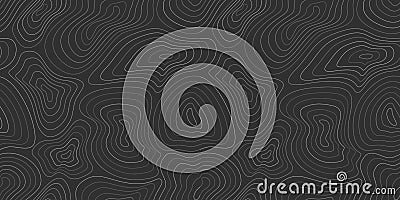 Topographic map, topographer seamless pattern, typography linear background for mapping and audio equalizer backdrop Vector Illustration