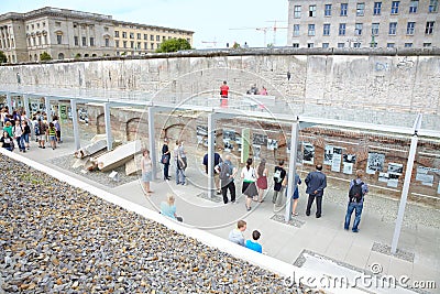 Topography of Terror, Holocaust museum in Berlin Editorial Stock Photo