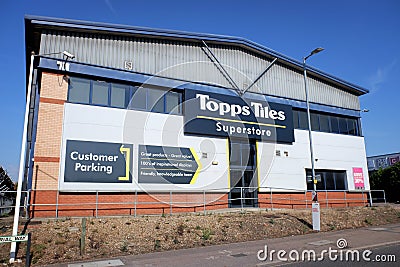 Topps Tiles Superstore, 1 Imperial Way, Imperial Park, Watford Editorial Stock Photo