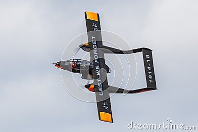 Topside pass by the OV-10 Bronco Editorial Stock Photo