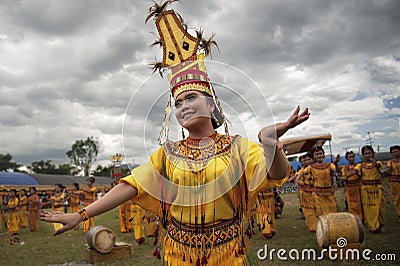 Toraja Dancer Editorial Stock Photo