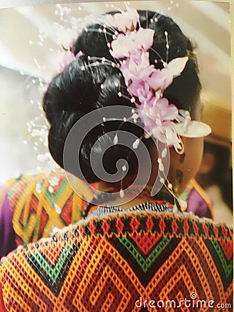Torajan woman in traditional funeral costume, Sulawesi, Indonesia Editorial Stock Photo
