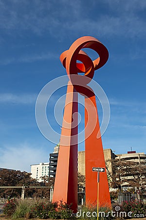 The Torch of Friendship, San Antonio, Texas, USA Editorial Stock Photo