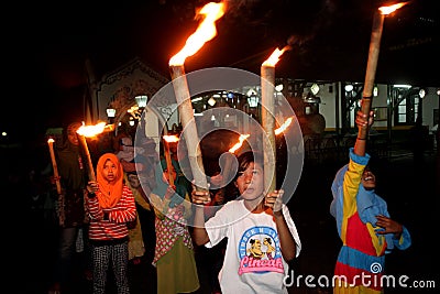 Torch relay Editorial Stock Photo