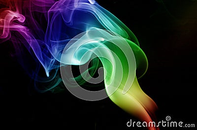 Torch Smoke Stock Photo