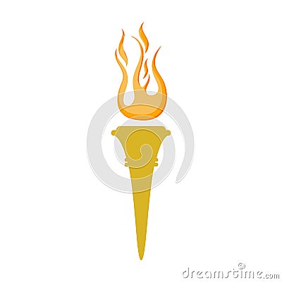 Torch symbol, Torch icon or logo Vector Illustration