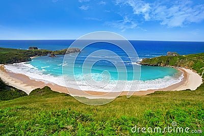 Torimbia beach in Asturias near Llanes Spain Stock Photo
