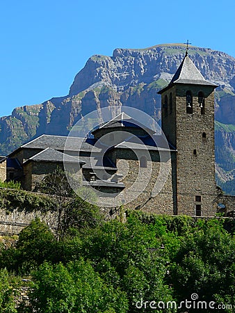 Torla, Huesca ( Spain ) Stock Photo