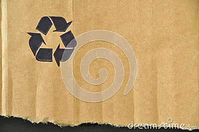 Torn cardboard Stock Photo