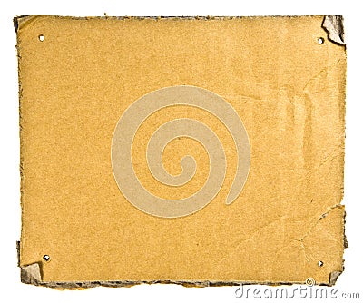 Torn Cardboard Stock Photo