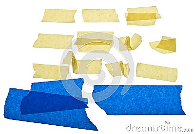 Torn Masking Tape Stock Photo