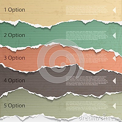 Torn paper Vector Illustration