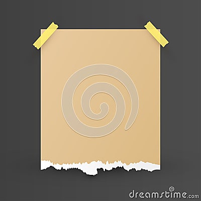 Torn paper edges, vector in flat style Vector Illustration
