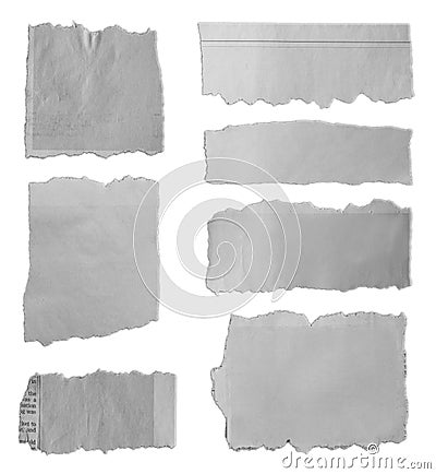 Torn pieces of paper Stock Photo