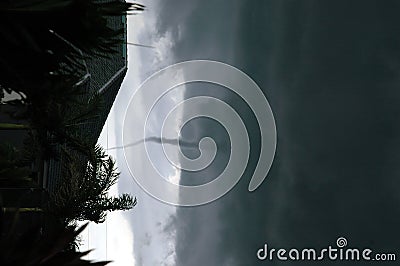 Tornado forming Stock Photo