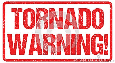 Tornado warning sign weather alert typo header news banner design vector Vector Illustration