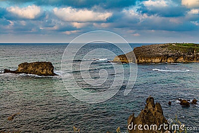 Toro Beach, Llanes, Asturias, Spain Stock Photo