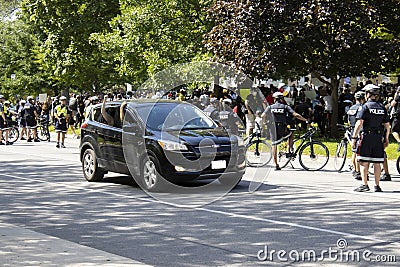 Black Lives Matter Protest at Queens Park Editorial Stock Photo