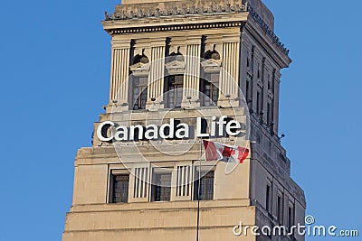 TORONTO, CANADA - DECEMBER 20, 2016: Headquarters of the Canada Life insurance company Editorial Stock Photo