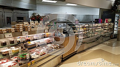 Bakery department of retail store in Canada Editorial Stock Photo