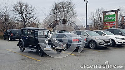 Ford model T car in Torotno Editorial Stock Photo