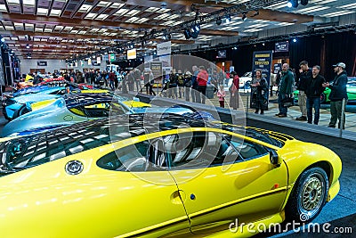 Visitors view the presented cars at the 2020 Canadian International AutoShow Editorial Stock Photo