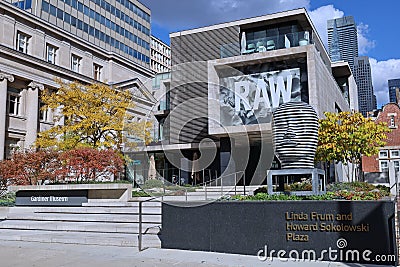 Toronto, Canada - The Gardiner Museum displays a wide variety of ceramic art Editorial Stock Photo