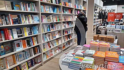 Indigo book department view Editorial Stock Photo