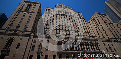 City street building view, Toronto Canada Editorial Stock Photo