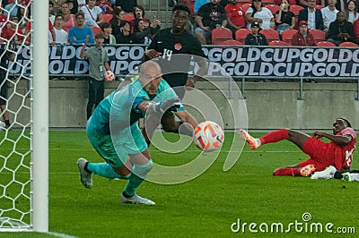 Canada vs Guadeloupe. 2023 Concacaf Gold Cup Editorial Stock Photo