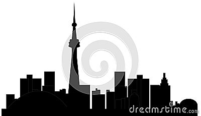 Toronto canada skyline Vector Illustration