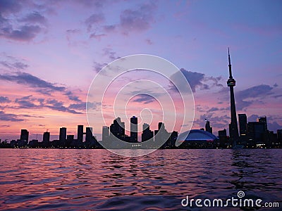 Toronto, Canada at sunset Stock Photo