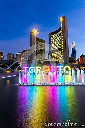 Toronto City Hall Editorial Stock Photo