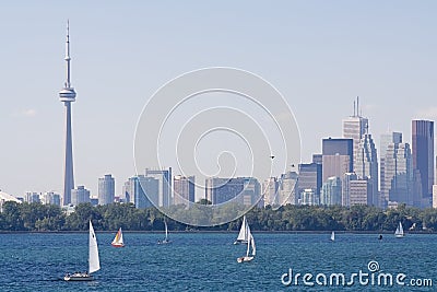 Toronto City Skyline Stock Photo