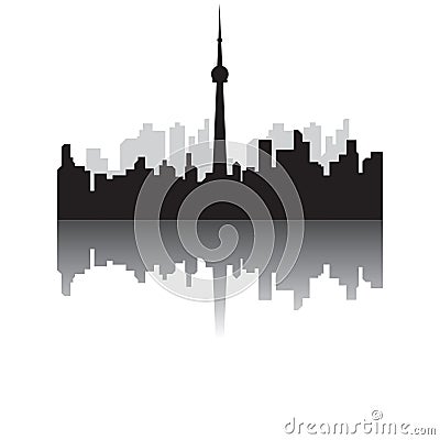 toronto cn tower. Vector illustration decorative design Vector Illustration