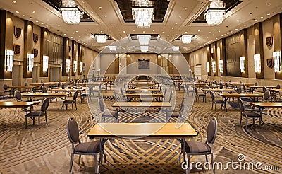 Toronto convention hall set up in Fairmont Hotel for business conferences in Toronto financial district during Covid Editorial Stock Photo