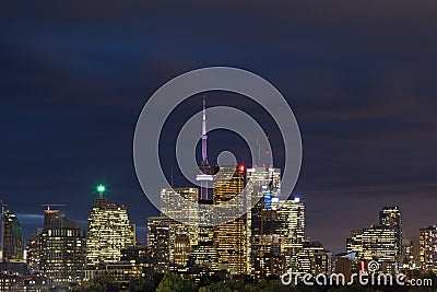 Toronto Downtown at Dusk Stock Photo