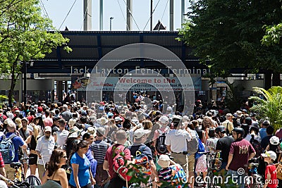 Toronto Ferry Terminal Editorial Stock Photo