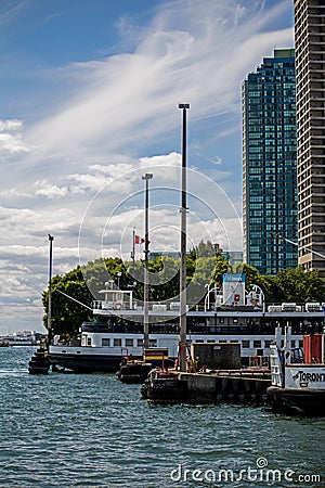 Toronto Ferry Terminal On The Waterfront Editorial Stock Photo