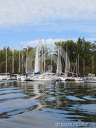 Toronto Island Marina Editorial Stock Photo