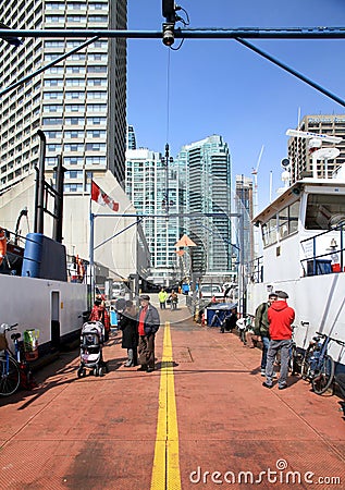Toronto Islands Ferry Editorial Stock Photo