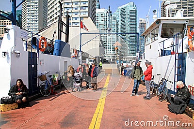 Toronto Islands Ferry Editorial Stock Photo