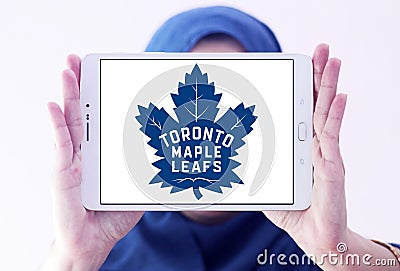 Toronto Maple Leafs hockey team logo Editorial Stock Photo