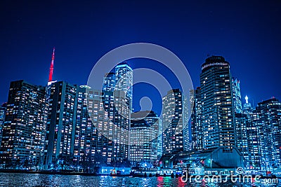 Toronto night view (Canada) Stock Photo