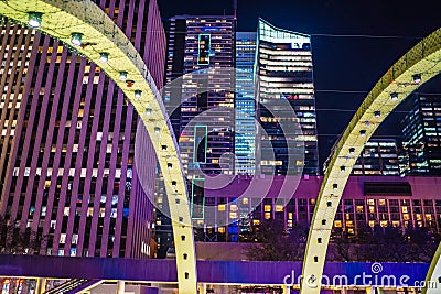 Toronto night view (Canada) Editorial Stock Photo