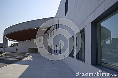 Building exterior with contemporary design Editorial Stock Photo